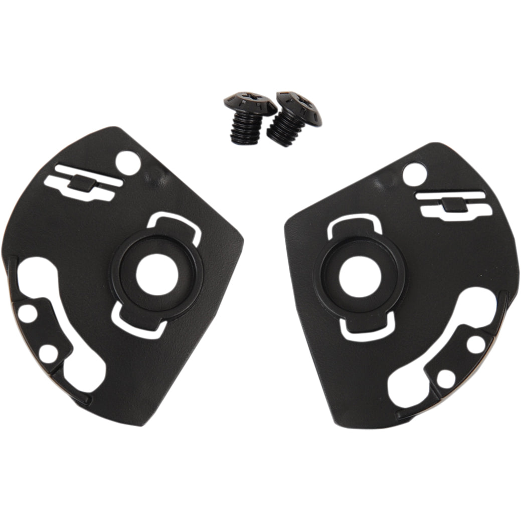ICON Airflite™ Helmet Pivot Kit Black - Flat View of Kit with Hardware