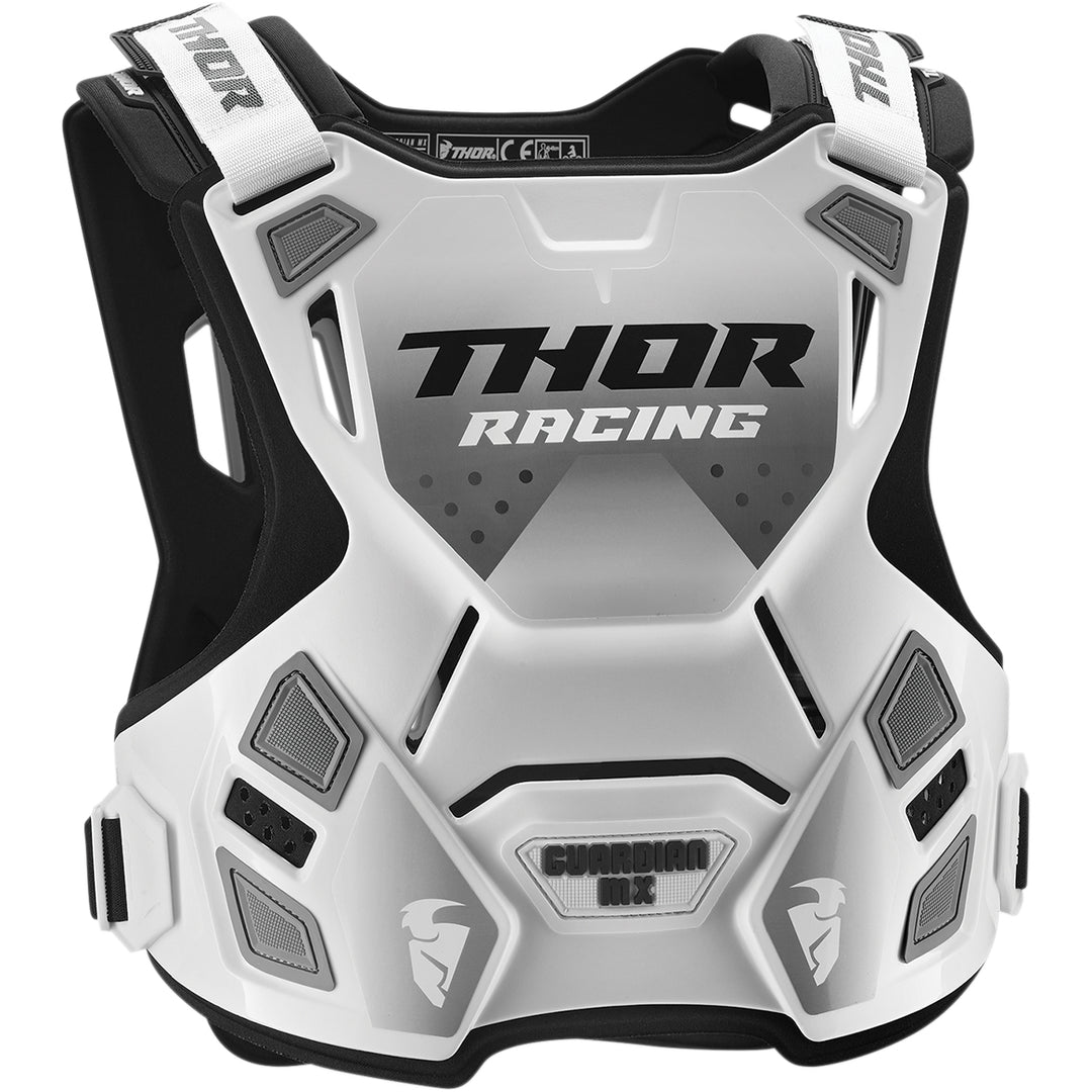 THOR Guardian MX Roost Deflector White/Black - Front View