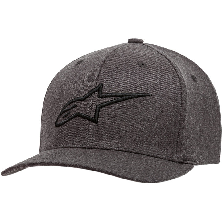 Alpinestars Ageless Curve Hat Heather Charcoal/Black - Front Side View