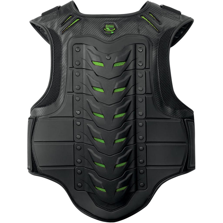 ICON Stryker Vest Green - Rear View