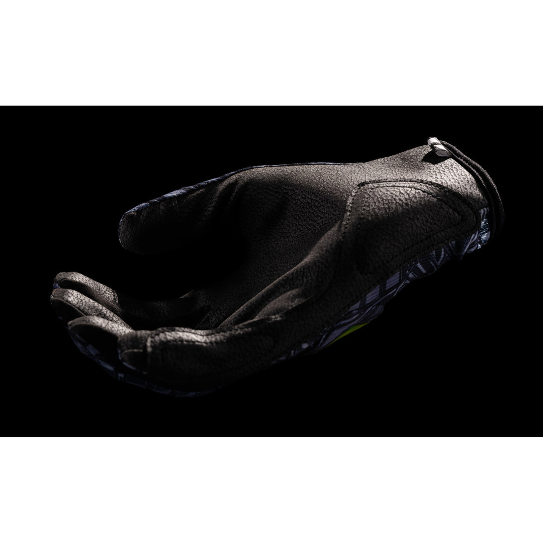 ICON Hooligan Outbreak Gloves Green - Palm Upright View