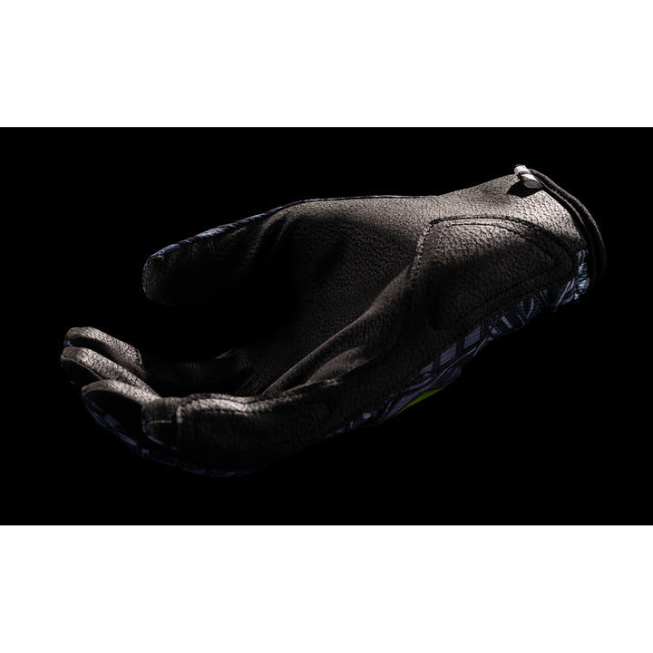 ICON Hooligan Outbreak Gloves Green - Palm Upright View