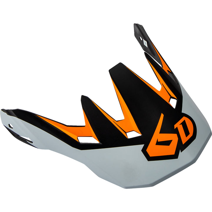 6D Helmets ATR-2Y Helmet Visor Drive/Neon Orange - Top Angled View