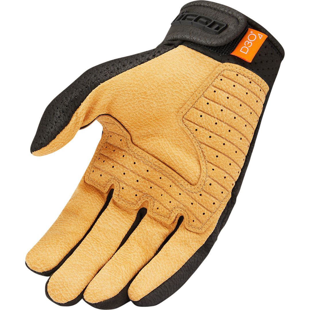 ICON Airform™ Gloves Black/Tan - Palm View