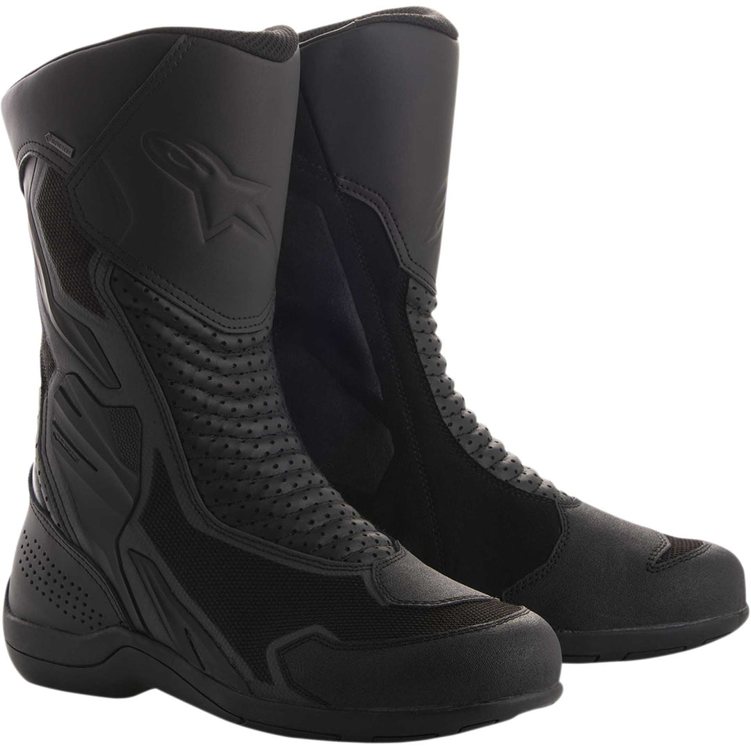 Alpinestars Air Plus v2 Gore-Tex® XCR Boots Black - Front Side View of Pair