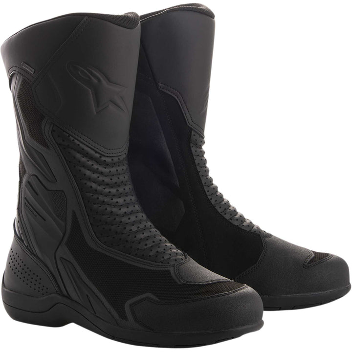 Alpinestars Air Plus v2 Gore-Tex® XCR Boots Black - Front Side View of Pair