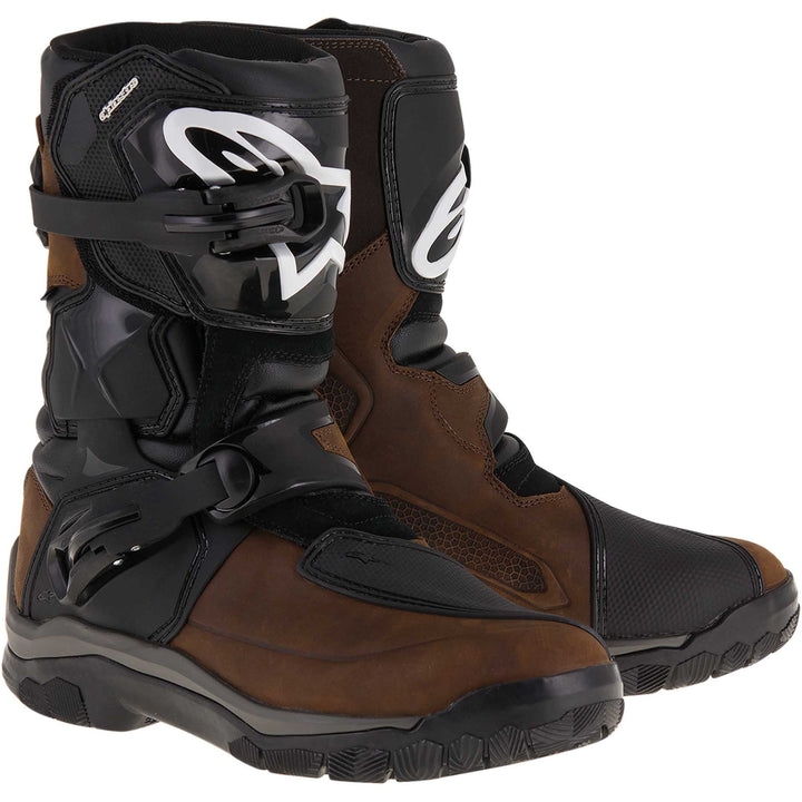 Alpinestars Belize DRYSTAR® Boots Brown - Front Side View of Pair