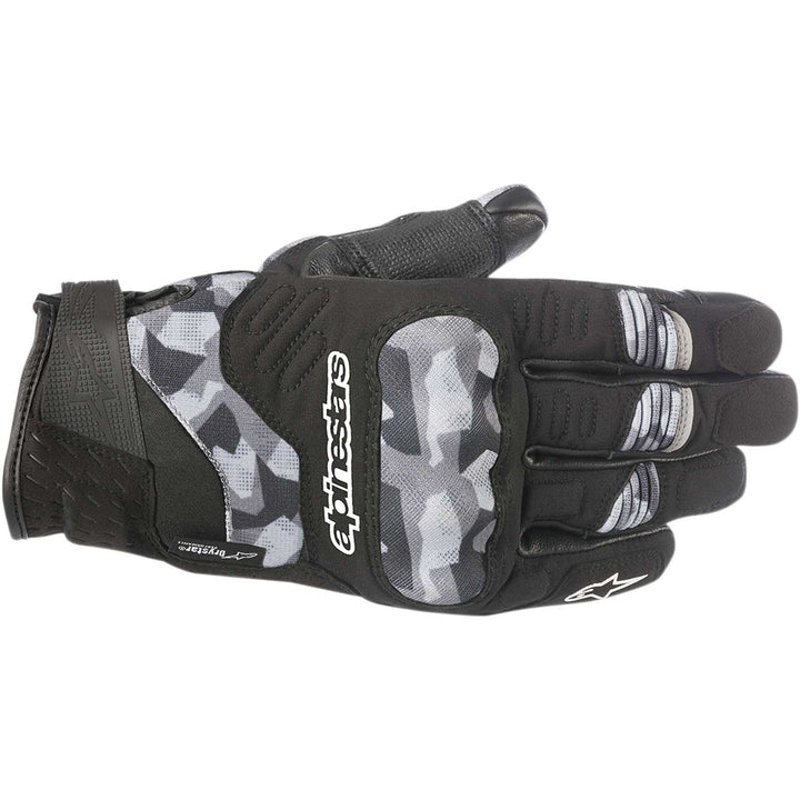 Alpinestars C-30 Drystar® Gloves Black/Camo - Back of Hand View