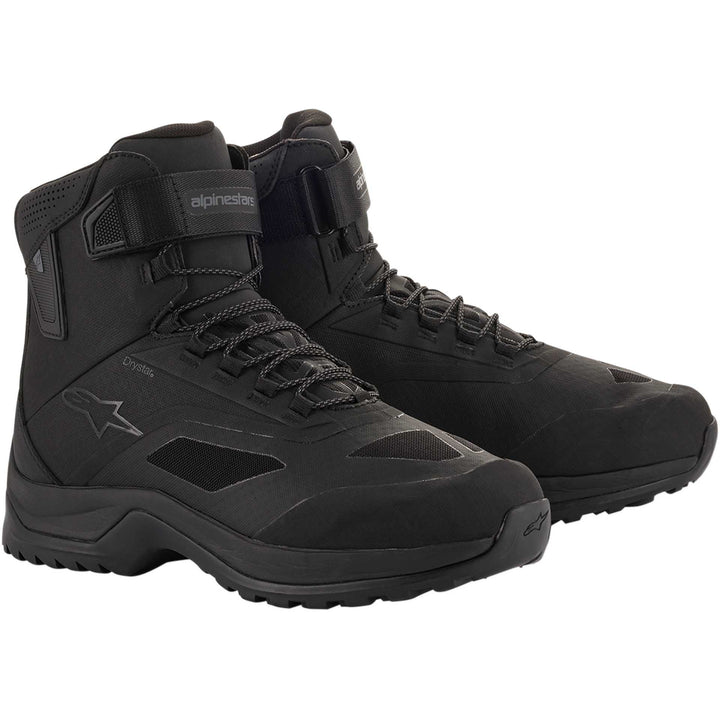 Alpinestars CR-6 DRYSTAR® Riding Shoes Black/Gray - Front Side View