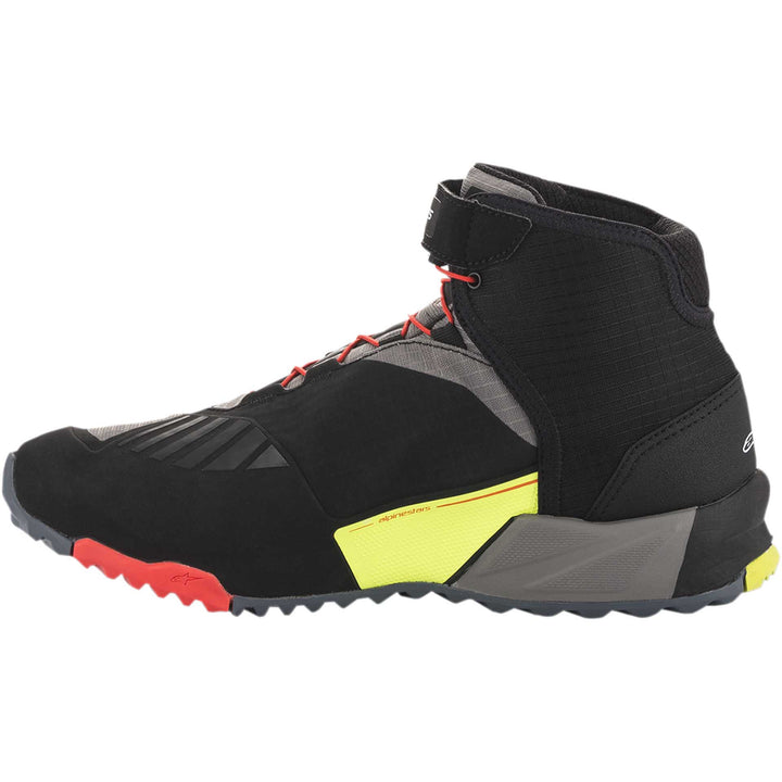Alpinestars CR-X DRYSTAR® Riding Shoes Black/Red/Yellow Fluorescent - Inner Side View
