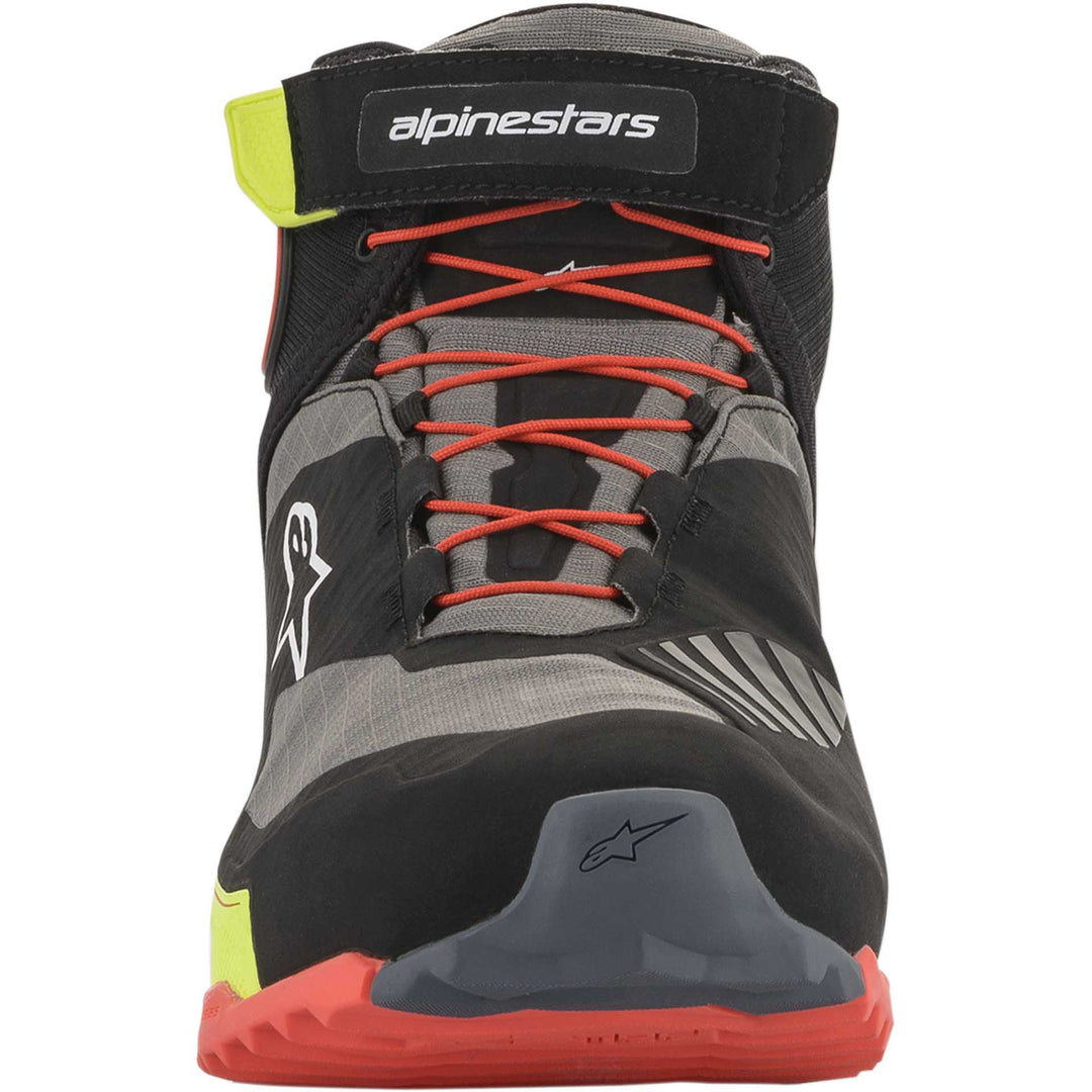 Alpinestars CR-X DRYSTAR® Riding Shoes Black/Red/Yellow Fluorescent - Front View