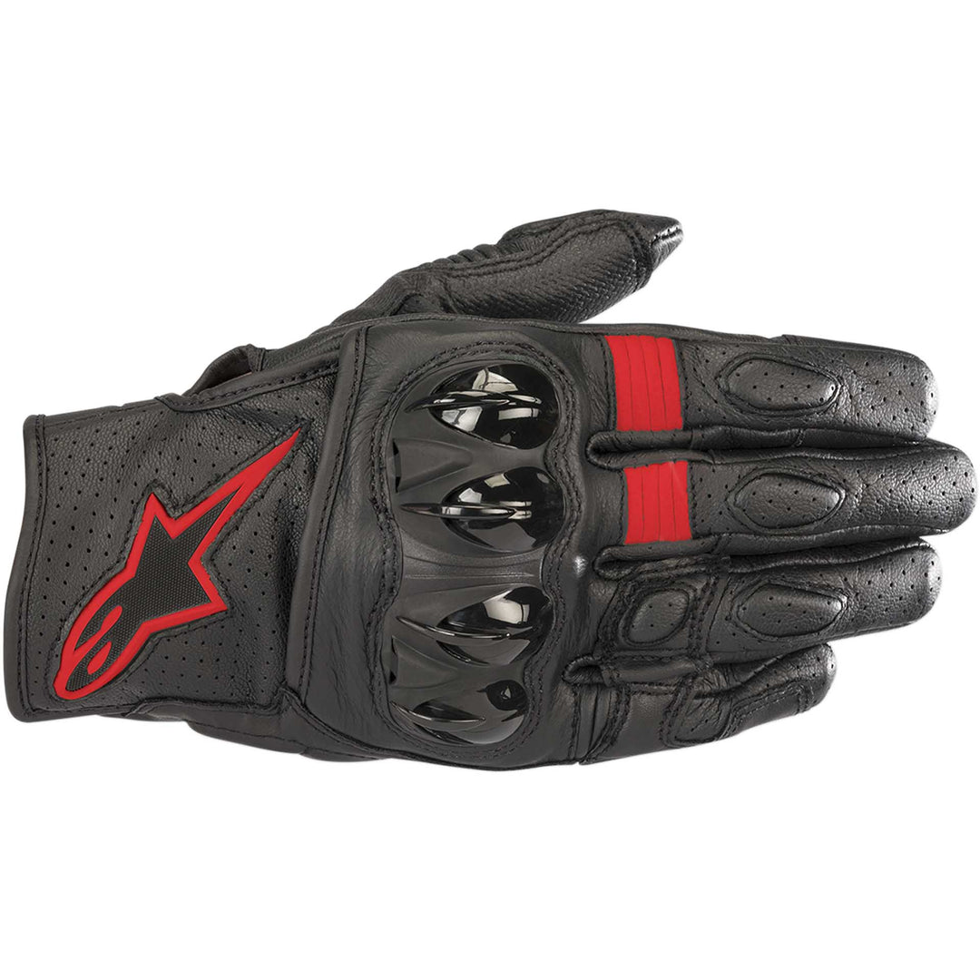 Alpinestars Celer V2 Gloves Black/Red - Back of Hand View