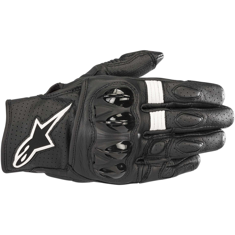 Alpinestars Celer V2 Gloves Black/White - Back of Hand View