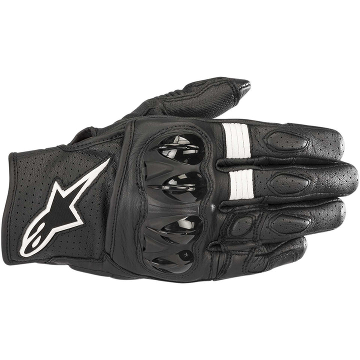 Alpinestars Celer V2 Gloves Black/White - Back of Hand View