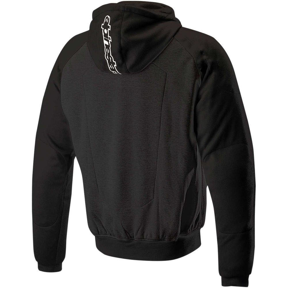 Alpinestars Chrome Sport Armored Motorcycle Hoodie Black - Rear View