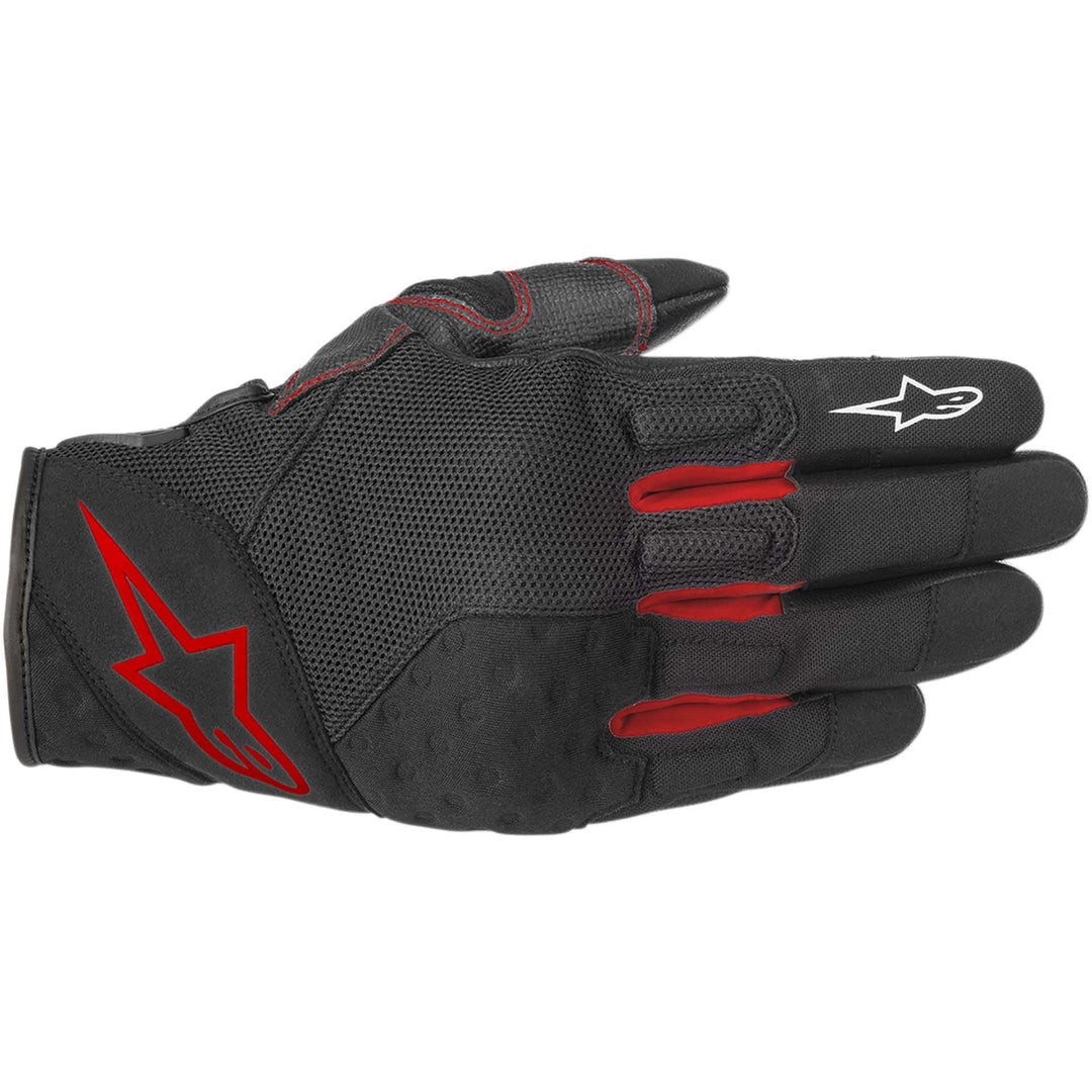 Alpinestars Crossland Gloves Black/Red - Back of Hand View