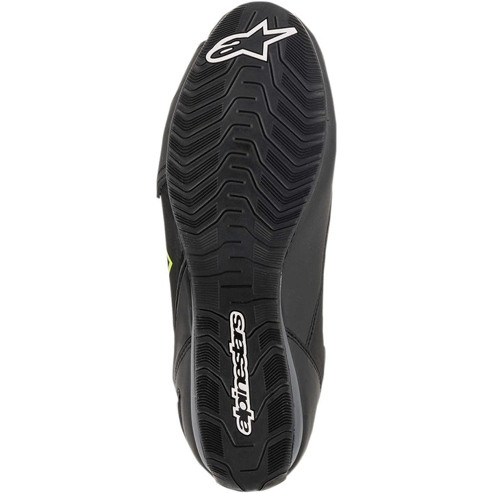 Alpinestars Faster-3 DRYSTAR® Riding Shoes Black/Gray/Yellow - Sole View