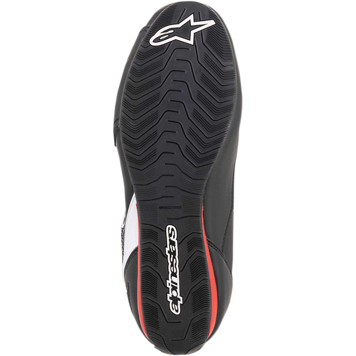 Alpinestars Faster-3 Rideknit Shoes Black/White/Red - Sole View