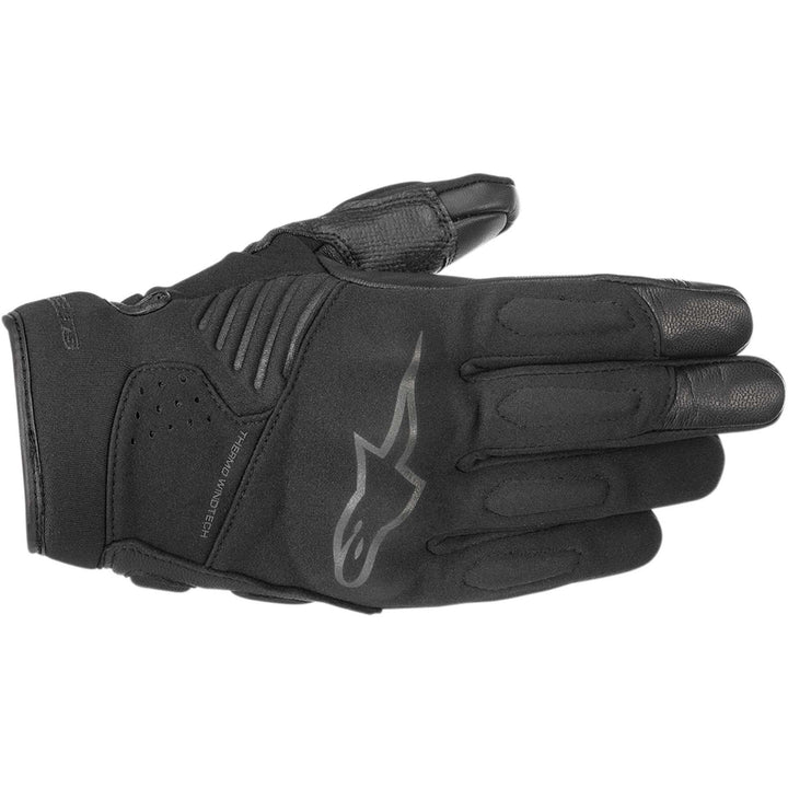 Alpinestars Faster Gloves Black/Black - Back of Hand View