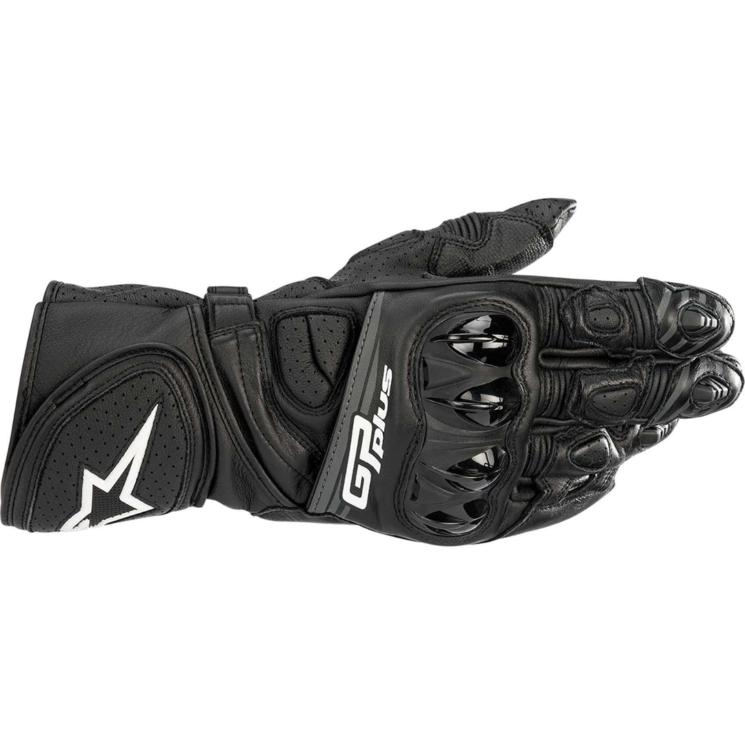 Alpinestars GP Plus R V2 Gloves Black - Back of Hand View