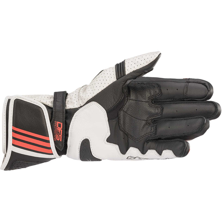 Alpinestars GP Plus R V2 Gloves Black/White/Red - Palm View