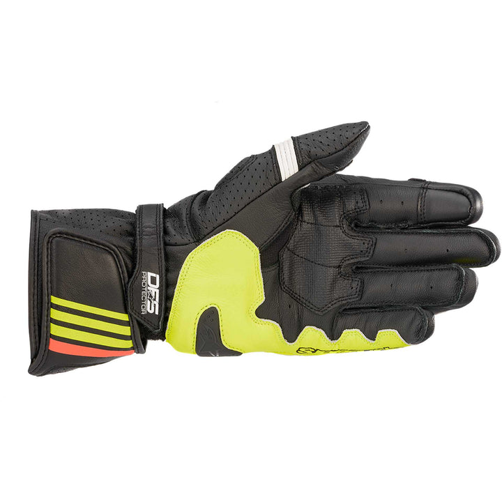 Alpinestars GP Plus R V2 Gloves Black/Yellow/Red - Palm View