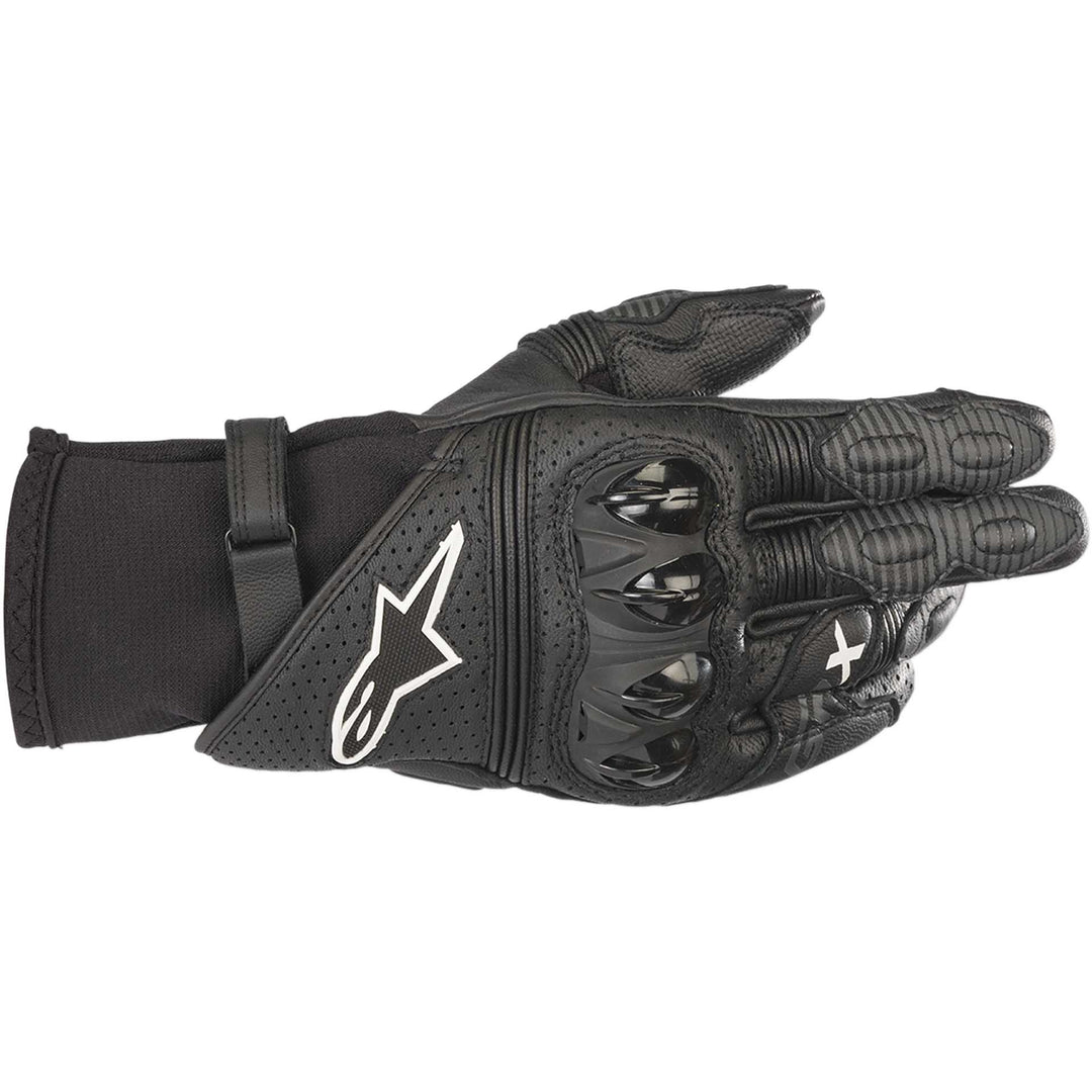 Alpinestars GPX V2 Gloves Black - Back of Hand View