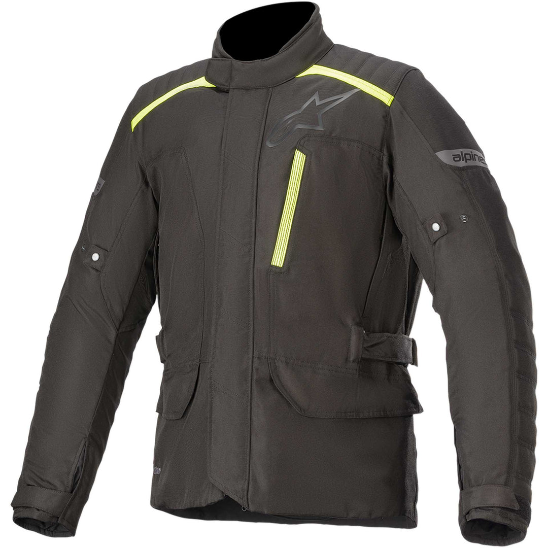 Alpinestars Gravity DS Jacket Black/Yellow - Front View