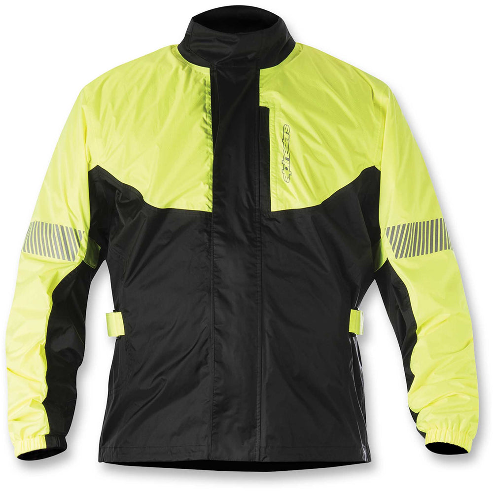 Alpinestars Hurricane Rain Jacket Yellow/Black - Front View