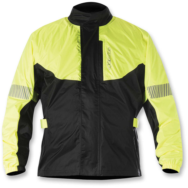Alpinestars Hurricane Rain Jacket Yellow/Black - Front View