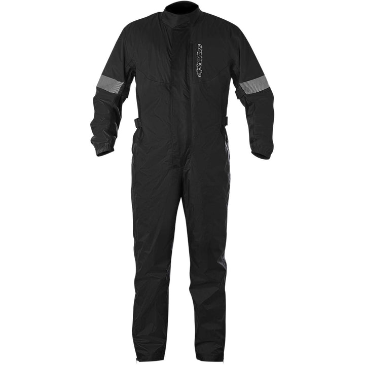 Alpinestars Hurricane Rainsuit Black - Front View
