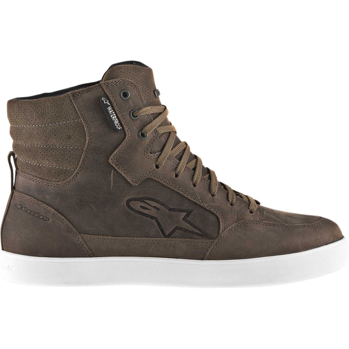 Alpinestars J-6 Waterproof Shoes Brown - Outer Side View