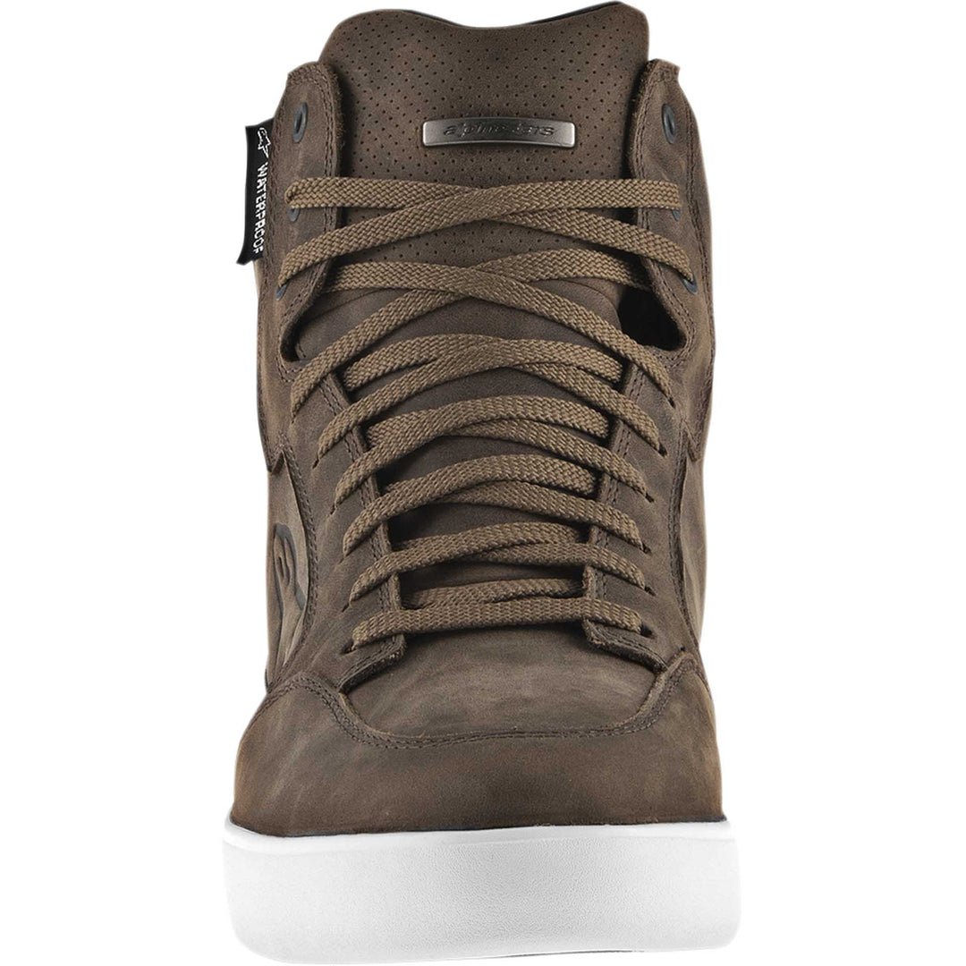 Alpinestars J-6 Waterproof Shoes Brown - Front View