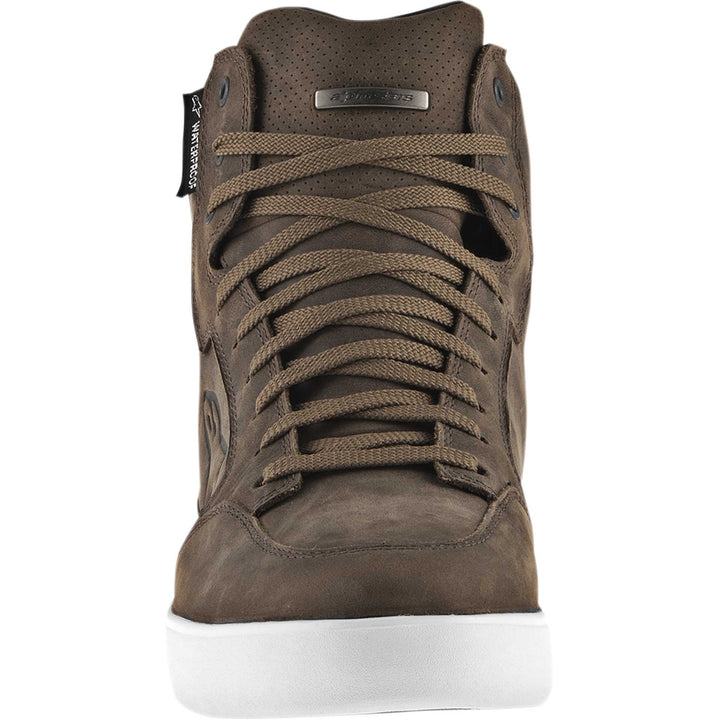 Alpinestars J-6 Waterproof Shoes Brown - Front View