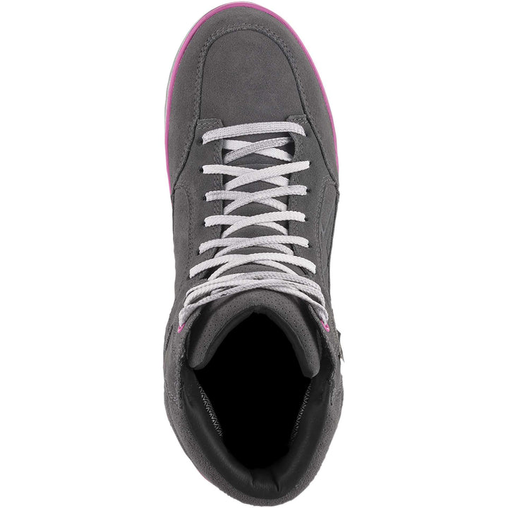 Alpinestars J-6 Waterproof Women's Shoes Gray/Pink - Top Down View