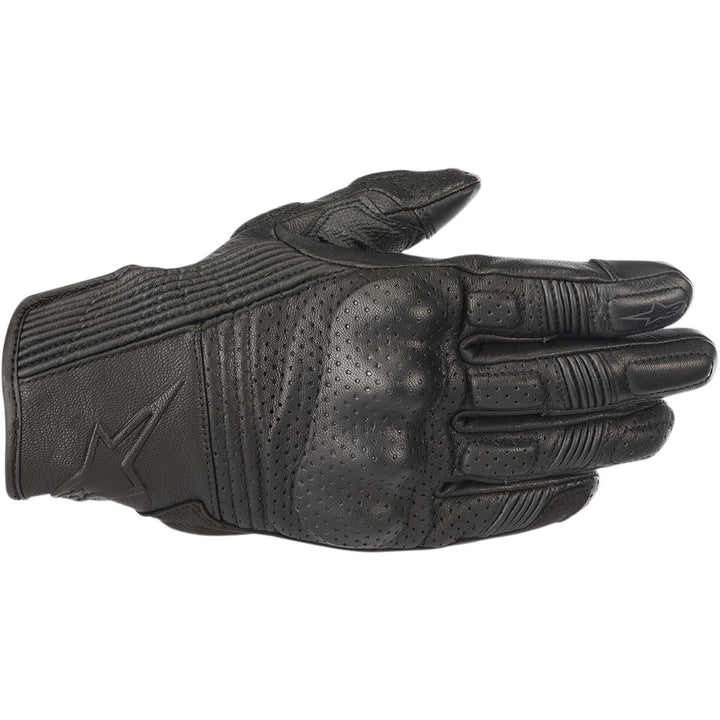 Alpinestars Mustang V2 Gloves Black - Back of Hand View