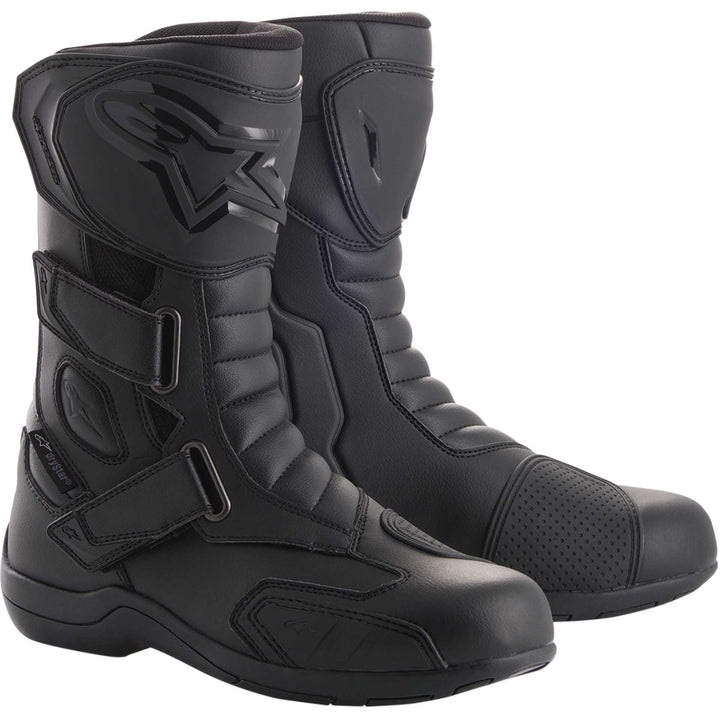 Alpinestars Radon DRYSTAR® Boots Black - Front Side View of Pair
