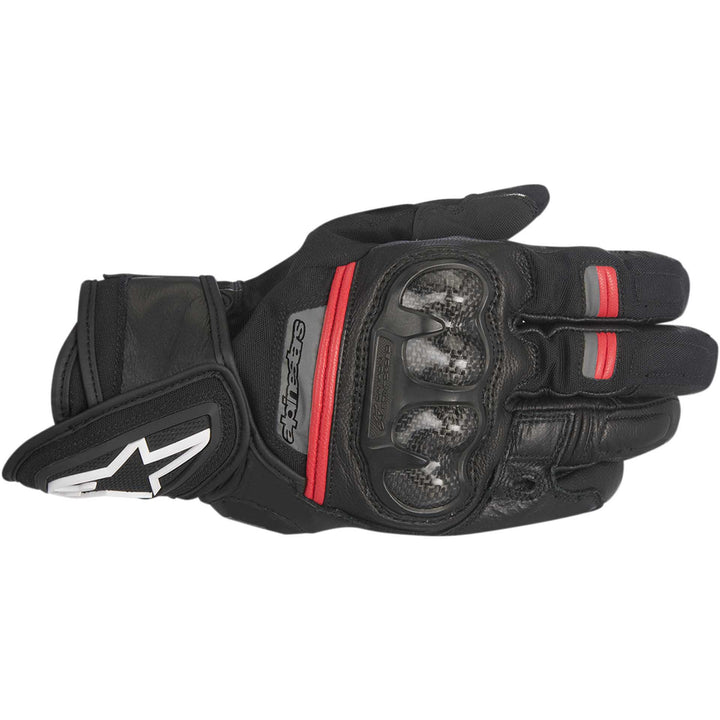 Alpinestars Rage Drystar® Gloves Black/Red - Back of Hand View