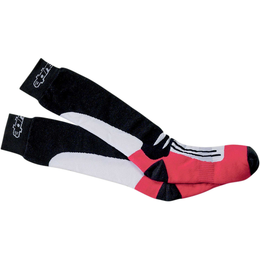 Alpinestars Road Racing Summer Socks Motorcycle Socks - Side View of Pair