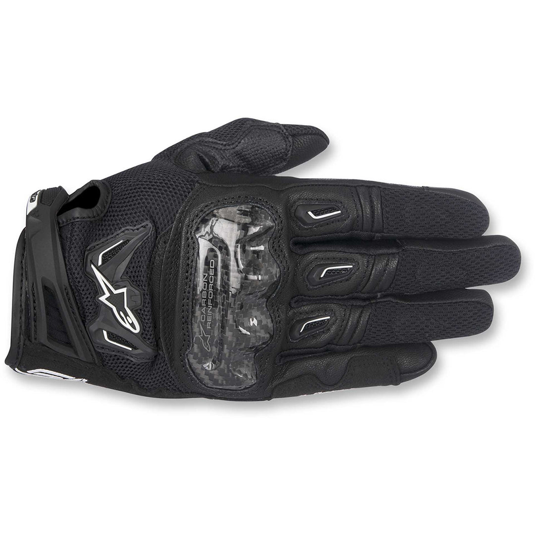 Alpinestars SMX-2 Air Carbon V2 Gloves Black - Back of Hand View