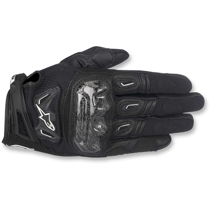 Alpinestars SMX-2 Air Carbon V2 Gloves Black - Back of Hand View