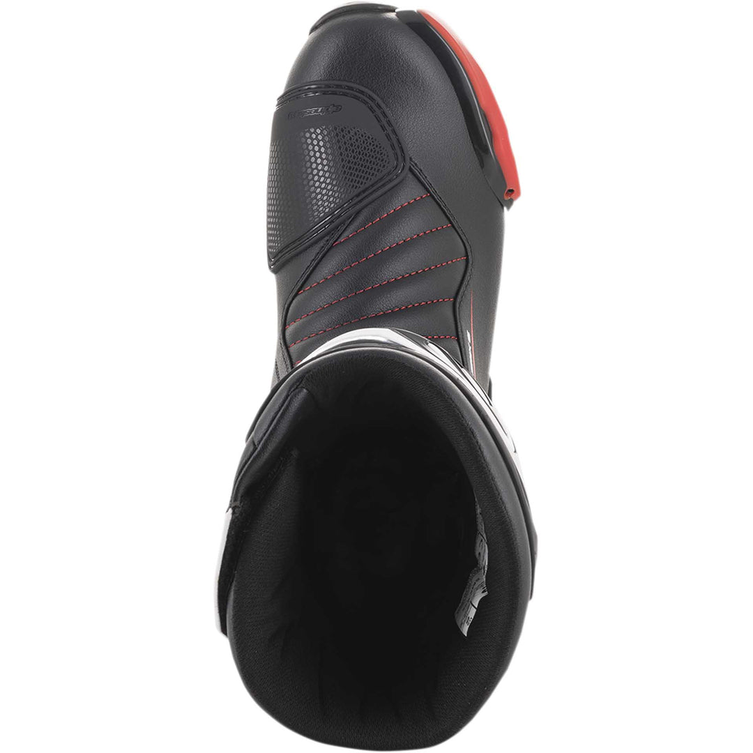 Alpinestars SMX-6 v2 Boots Black/Red - Top Down View