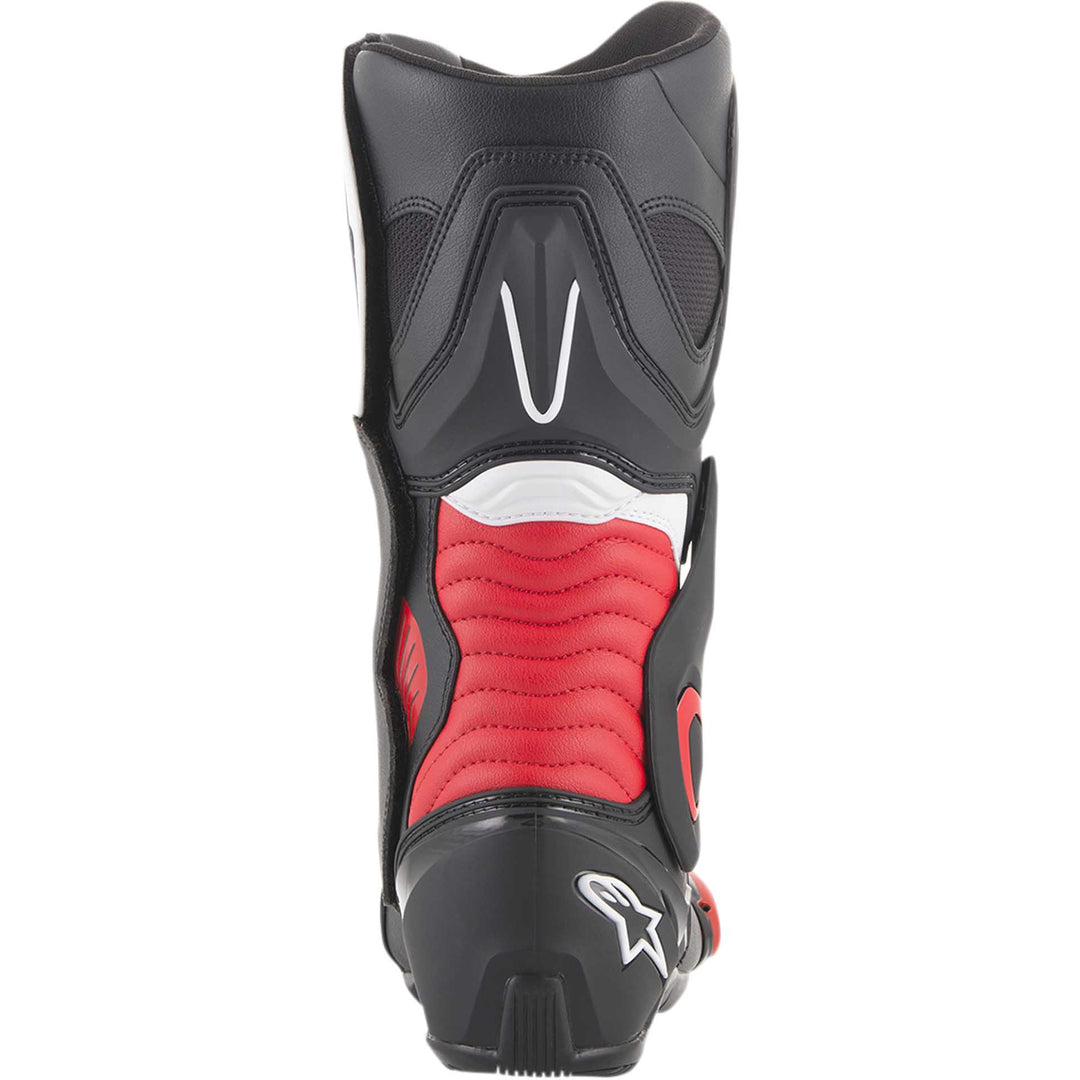 Alpinestars SMX-6 v2 Boots Black/Red - Rear View