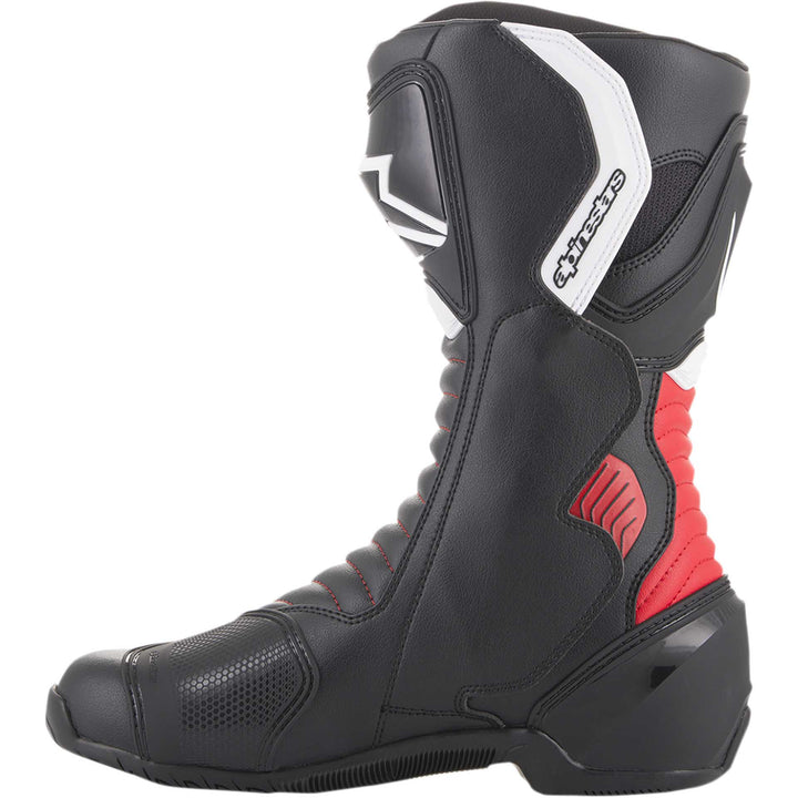 Alpinestars SMX-6 v2 Boots Black/Red - Inner Side View