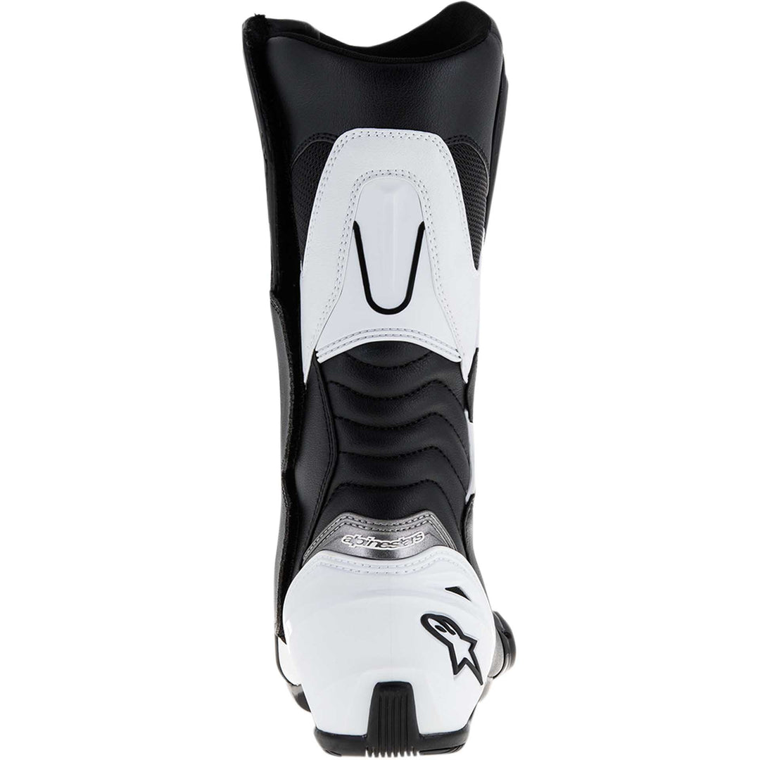 Alpinestars SMX S Boots Black/White - Rear View