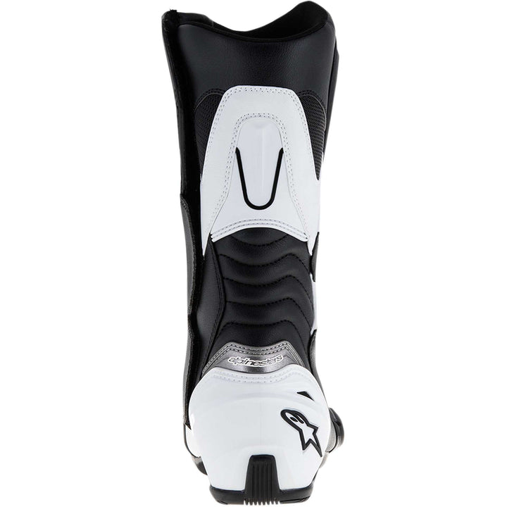 Alpinestars SMX S Boots Black/White - Rear View