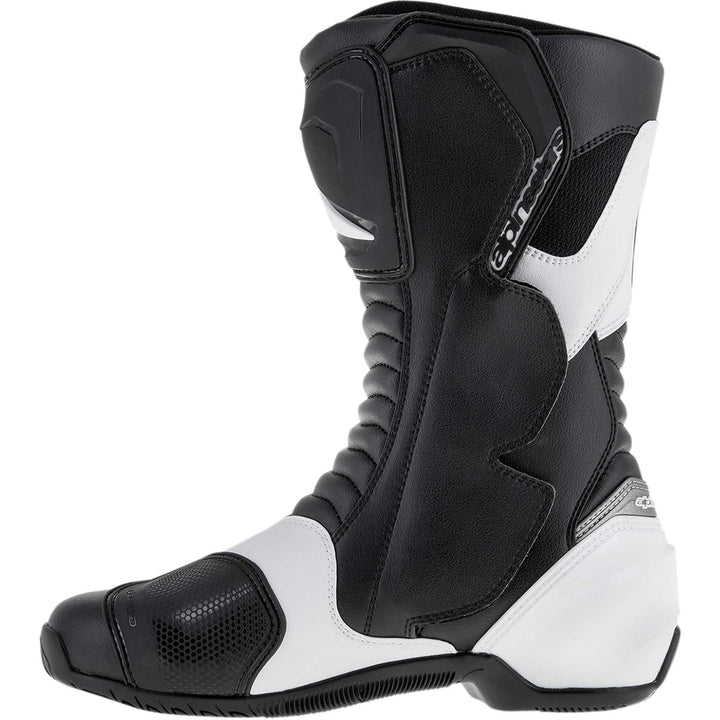 Alpinestars SMX S Boots Black/White - Inner Side View