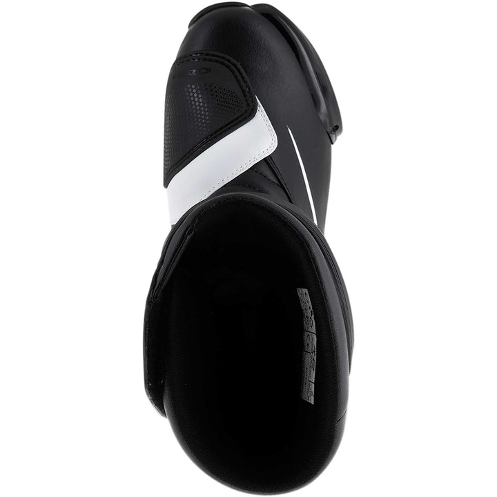 Alpinestars SMX S Boots Black/White - Top Down View