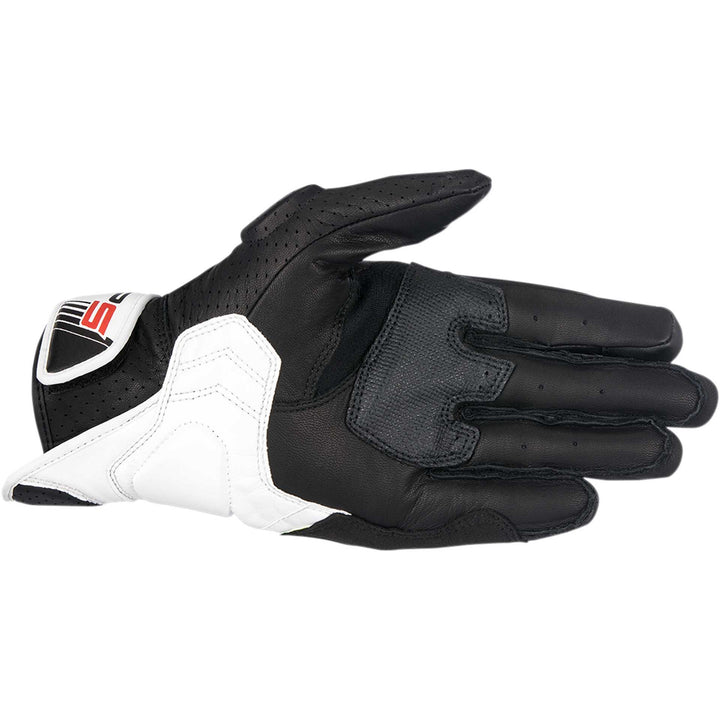 Alpinestars SP-5 Gloves Black/White/Red - Palm View