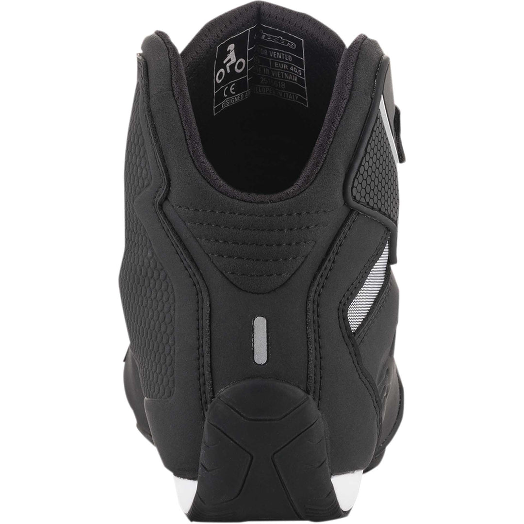 Alpinestars Sektor Vented Shoes Black - Rear View